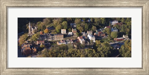 Framed Buildings in a town, Harpers Ferry, Jefferson County, West Virginia, USA Print