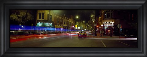 Framed Traffic on the road, Lincoln Park, Chicago, Illinois, USA Print