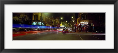 Framed Traffic on the road, Lincoln Park, Chicago, Illinois, USA Print