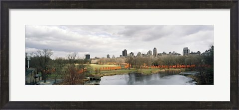 Framed Gates in a park, The Gates, Central Park, Manhattan, New York City, New York State, USA Print