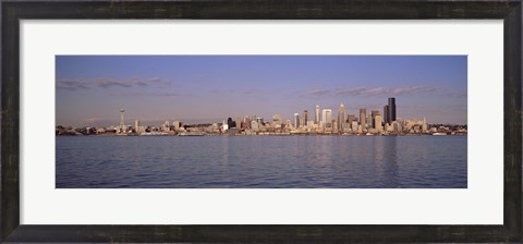 Framed Seattle, Washington from the Water Print