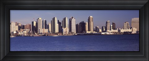 Framed San Diego skyline as Seen from the Water Print