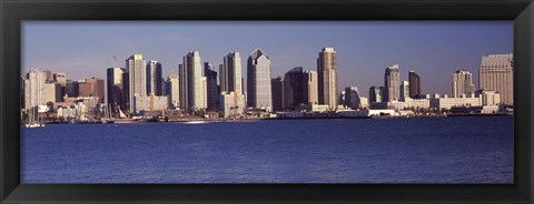 Framed San Diego skyline as Seen from the Water Print