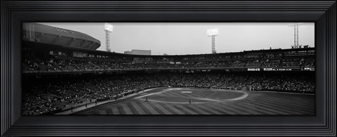 Framed Spectators in a baseball park, U.S. Cellular Field, Chicago, Cook County, Illinois, USA Print