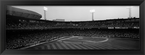 Framed Spectators in a baseball park, U.S. Cellular Field, Chicago, Cook County, Illinois, USA Print