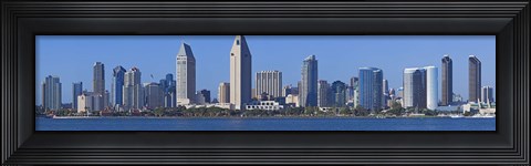 Framed City at the waterfront, San Diego, California, USA 2010 Print