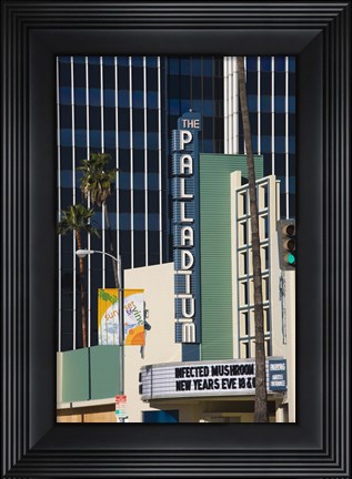 Framed Theater in a city, Hollywood Palladium, Hollywood, Los Angeles, California, USA Print
