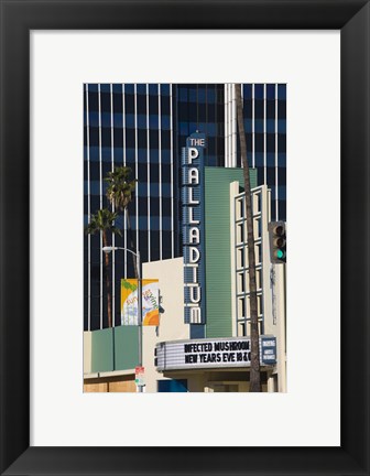 Framed Theater in a city, Hollywood Palladium, Hollywood, Los Angeles, California, USA Print