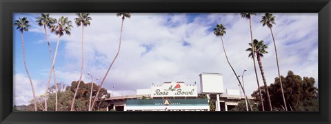 Framed Facade of a stadium, Rose Bowl Stadium, Pasadena, Los Angeles County, California, USA Print