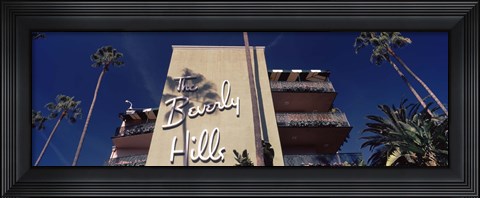 Framed Low angle view of a hotel, Beverly Hills Hotel, Beverly Hills, Los Angeles County, California, USA Print