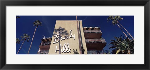 Framed Low angle view of a hotel, Beverly Hills Hotel, Beverly Hills, Los Angeles County, California, USA Print