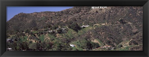 Framed Hollywood Hills, Hollywood, California Print