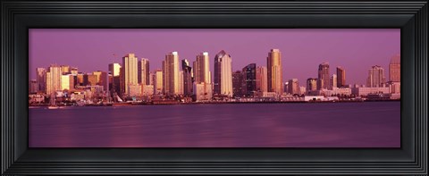 Framed Purple Sky in San Diego Print