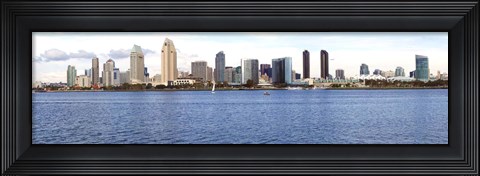 Framed Buildings at the waterfront, view from Coronado Island, San Diego, California, USA 2010 Print