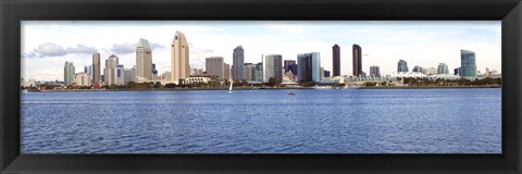Framed Buildings at the waterfront, view from Coronado Island, San Diego, California, USA 2010 Print