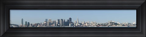 Framed CaptionCity at the waterfront, San Francisco Bay, San Francisco, California, USA 2010 Print
