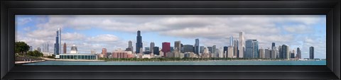 Framed City at the waterfront, Lake Michigan, Chicago, Cook County, Illinois, USA 2010 Print