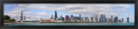 Framed City at the waterfront, Lake Michigan, Chicago, Cook County, Illinois, USA 2010 Print