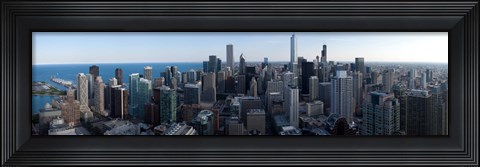 Framed Aerial View of Chicago Print
