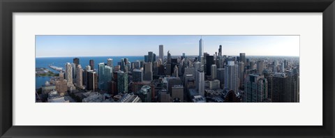 Framed Aerial View of Chicago Print