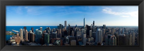 Framed Chicago Skyline, Illinois, 2010 Print