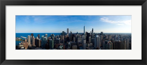 Framed Chicago Skyline, Illinois, 2010 Print