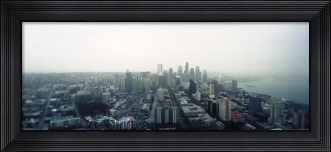Framed City viewed from the Space Needle, Queen Anne Hill, Seattle, Washington State, USA 2010 Print