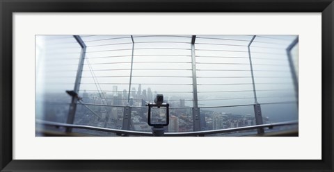 Framed City viewed from the Space Needle, Queen Anne Hill, Seattle, Washington State, USA Print