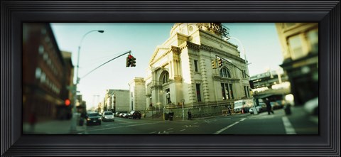 Framed Low Angle View in Williamsburg, Brooklyn, New York Print