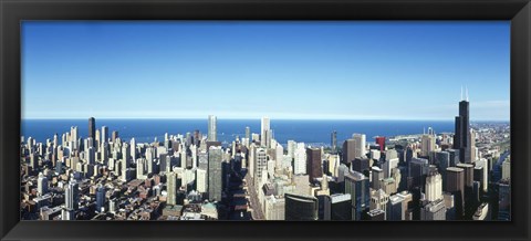 Framed Chicago skyline, Cook County, Illinois, USA 2010 Print