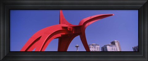 Framed Low angle view of a sculpture, Olympic Sculpture Park, Seattle Art Museum, Seattle, King County, Washington State, USA Print