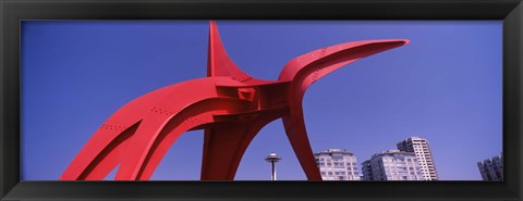 Framed Low angle view of a sculpture, Olympic Sculpture Park, Seattle Art Museum, Seattle, King County, Washington State, USA Print