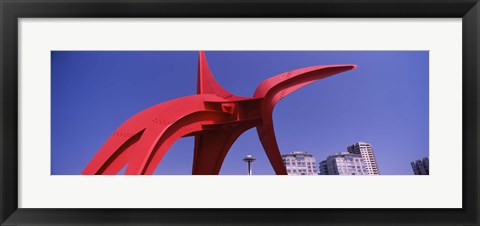 Framed Low angle view of a sculpture, Olympic Sculpture Park, Seattle Art Museum, Seattle, King County, Washington State, USA Print