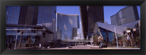 Framed Skyscrapers in a city, Citycenter, The Strip, Las Vegas, Nevada, USA 2010 Print