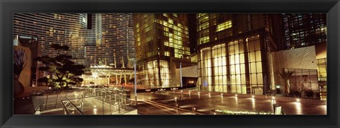 Framed City lit up at night, Citycenter, The Strip, Las Vegas, Nevada, USA Print