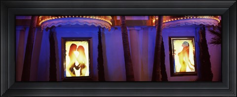 Framed Las Vegas Strip club, Nevada Print
