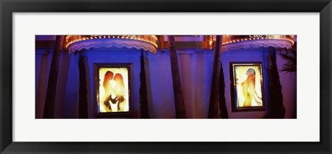 Framed Las Vegas Strip club, Nevada Print