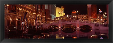 Framed Arch bridge across a lake, Las Vegas, Nevada, USA Print