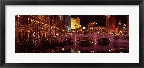 Framed Arch bridge across a lake, Las Vegas, Nevada, USA Print