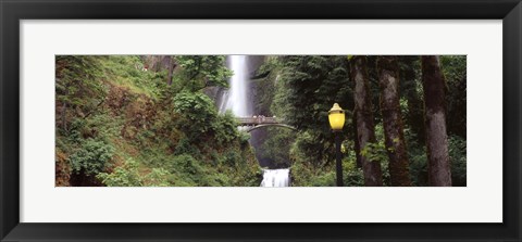 Framed Multnomah Falls, Hood River, Columbia River Gorge, Oregon Print