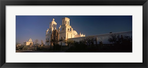 Framed Mission San Xavier Del Bac, Tucson, Arizona Print