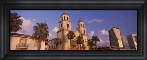 Framed St. Augustine Cathedral, Tucson, Arizona Print