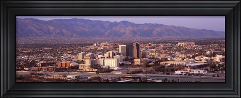 Framed Aerial View of Tucson, Arizona, USA 2010 Print