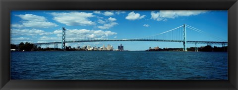 Framed Ambassador Bridge, Detroit Print