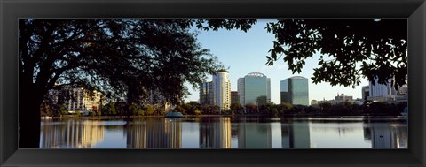 Framed Lake Eola, Orlando, Florida Print