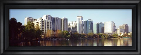 Framed Lake Eola Skyline, Orlando, Florida Print