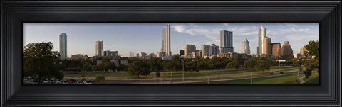 Framed Austin skyline, Travis County, Texas Print