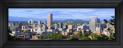 Framed Portland skyline, Oregon Print