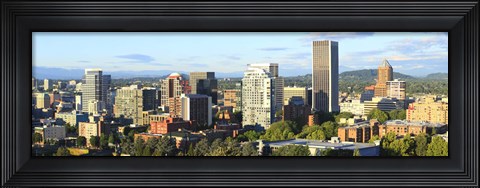Framed Skyscrapers in a city, Portland, Oregon Print
