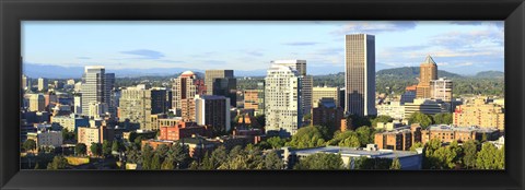 Framed Skyscrapers in a city, Portland, Oregon Print